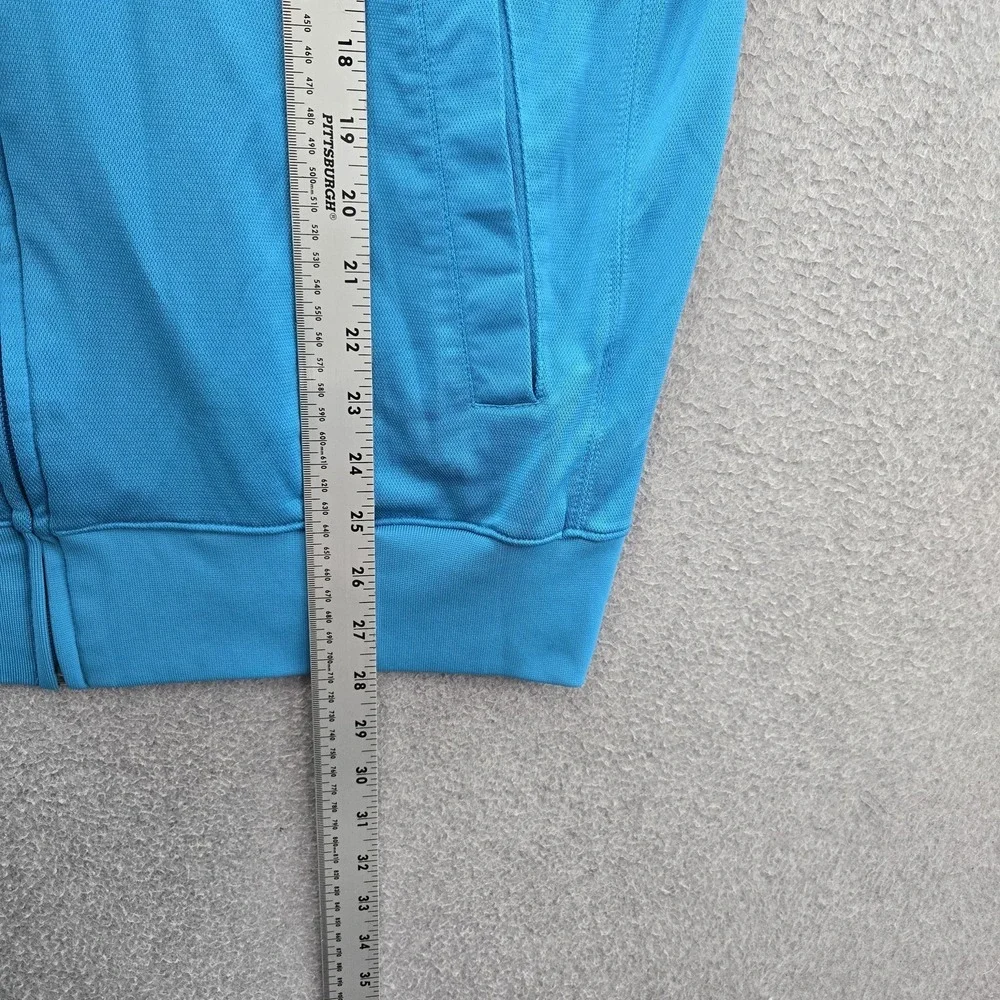 Jordan Men Jacket L/G Blue Embroidered Activewear Zipper‎ Track Full Zip Y2K